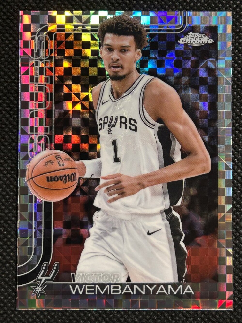 2025-26 Topps Chrome - Victor Wembanyama #221 X-Fractor Spurrs